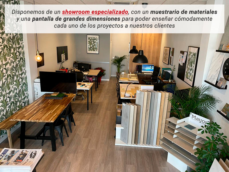 Showroom especializado en nuestra oficina